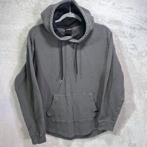 Hollister Gray Waffle Knit‎ Hoodie Pullover Sweatshirt Youth Medium